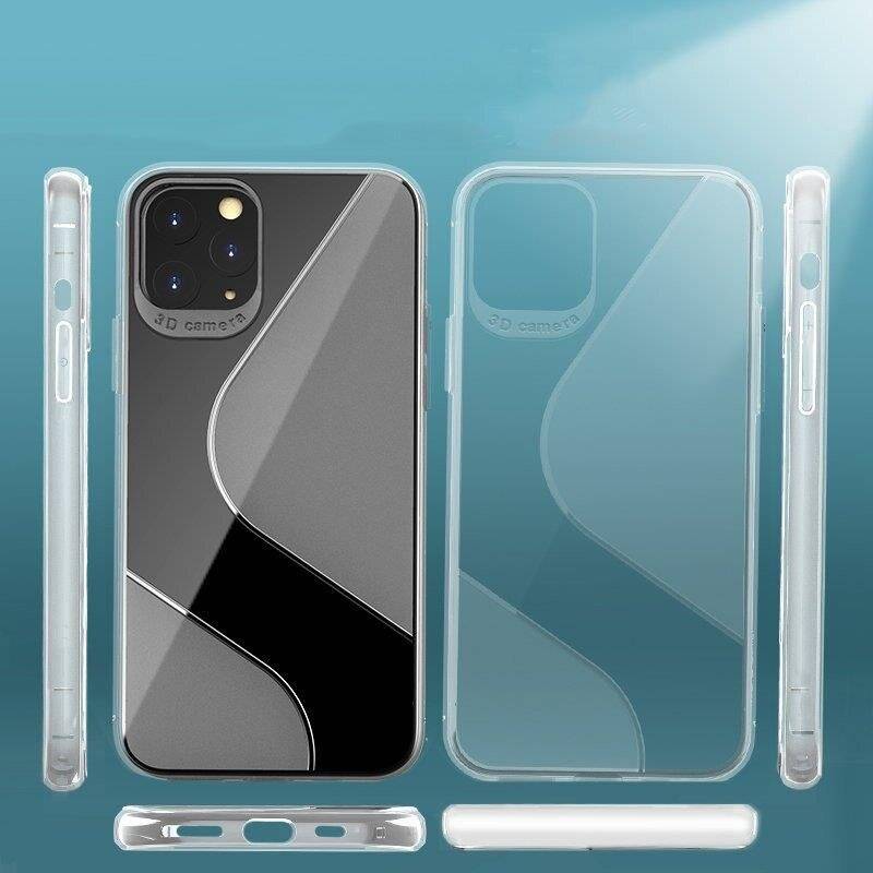 S-Line Hülle Bumper für Huawei P40 Lite E Silikonhülle Stoßfest Handyhülle TPU Case Cover Schwarz