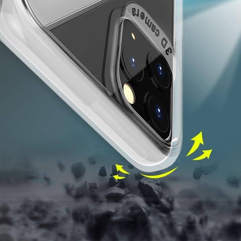 S-Line Hülle Bumper für Huawei P40 Lite E Silikonhülle Stoßfest Handyhülle TPU Case Cover Blau