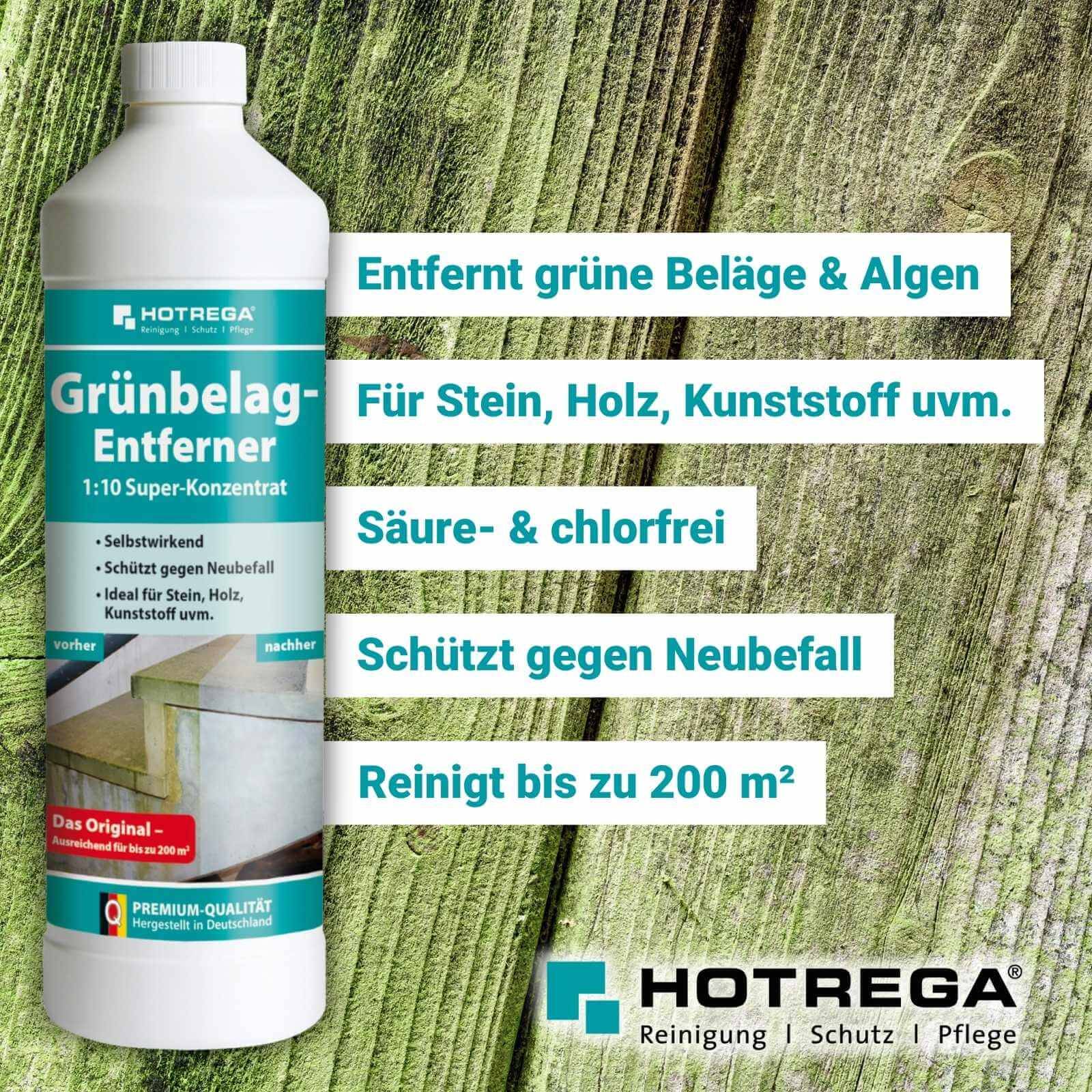 HOTREGA Grünbelagentferner Super Konzentrat 1 Liter