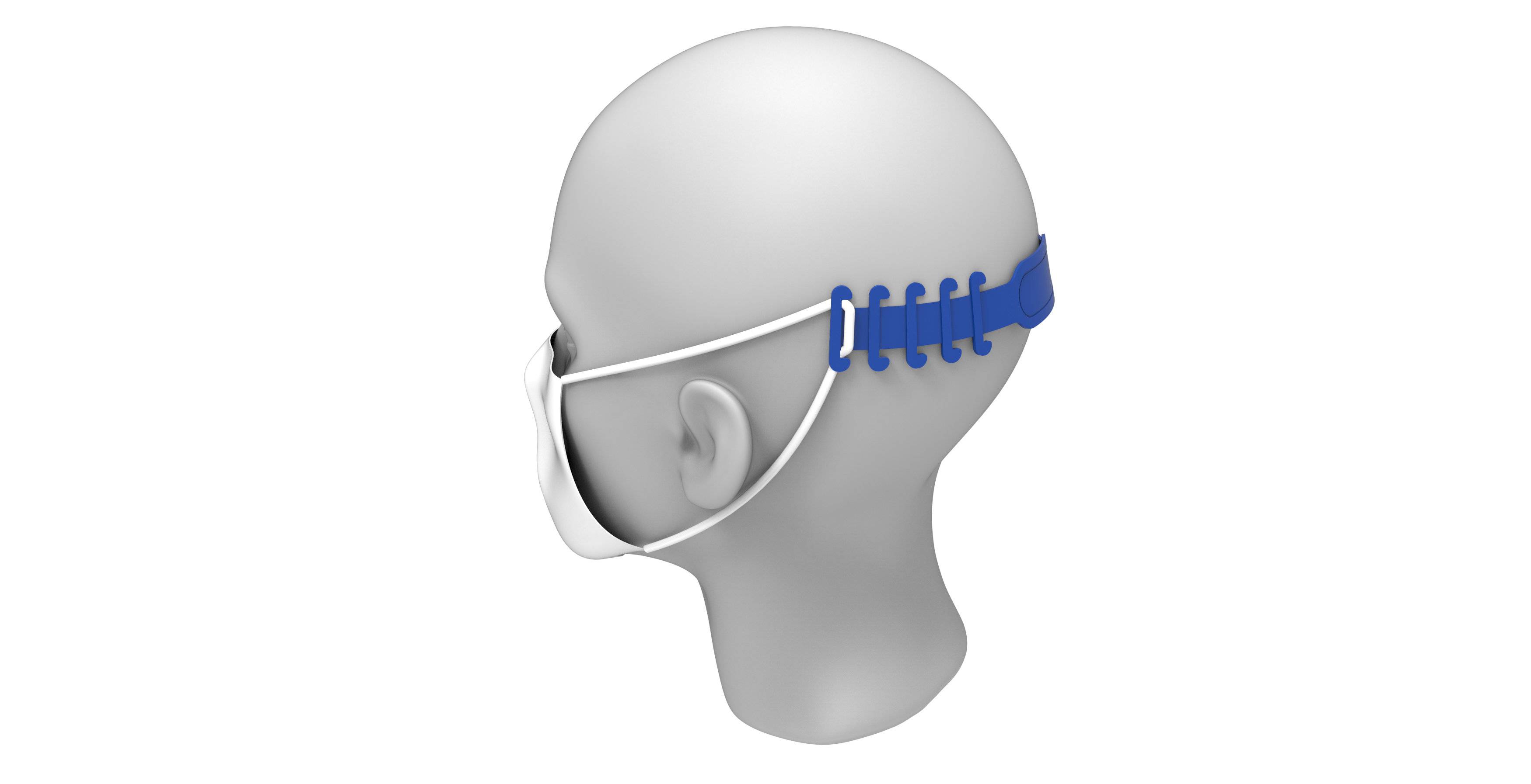 KOMFOHR Maskenhalter lose geschüttet dunkelblau