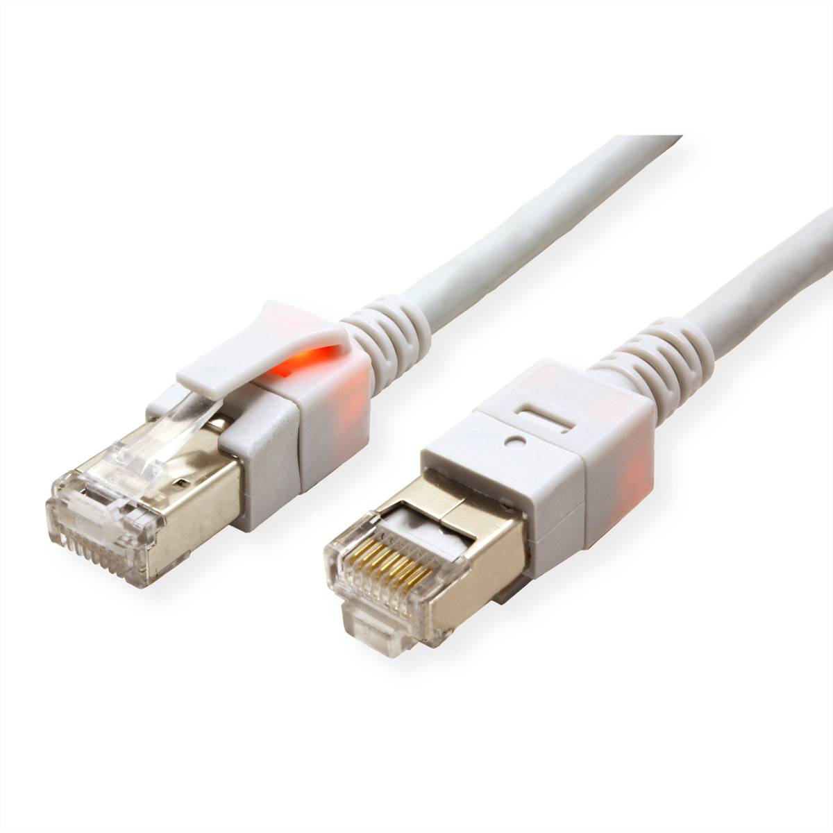saCon Patchkabel Kat.6 (Class E) S/FTP, LSOH, grau, 7 m