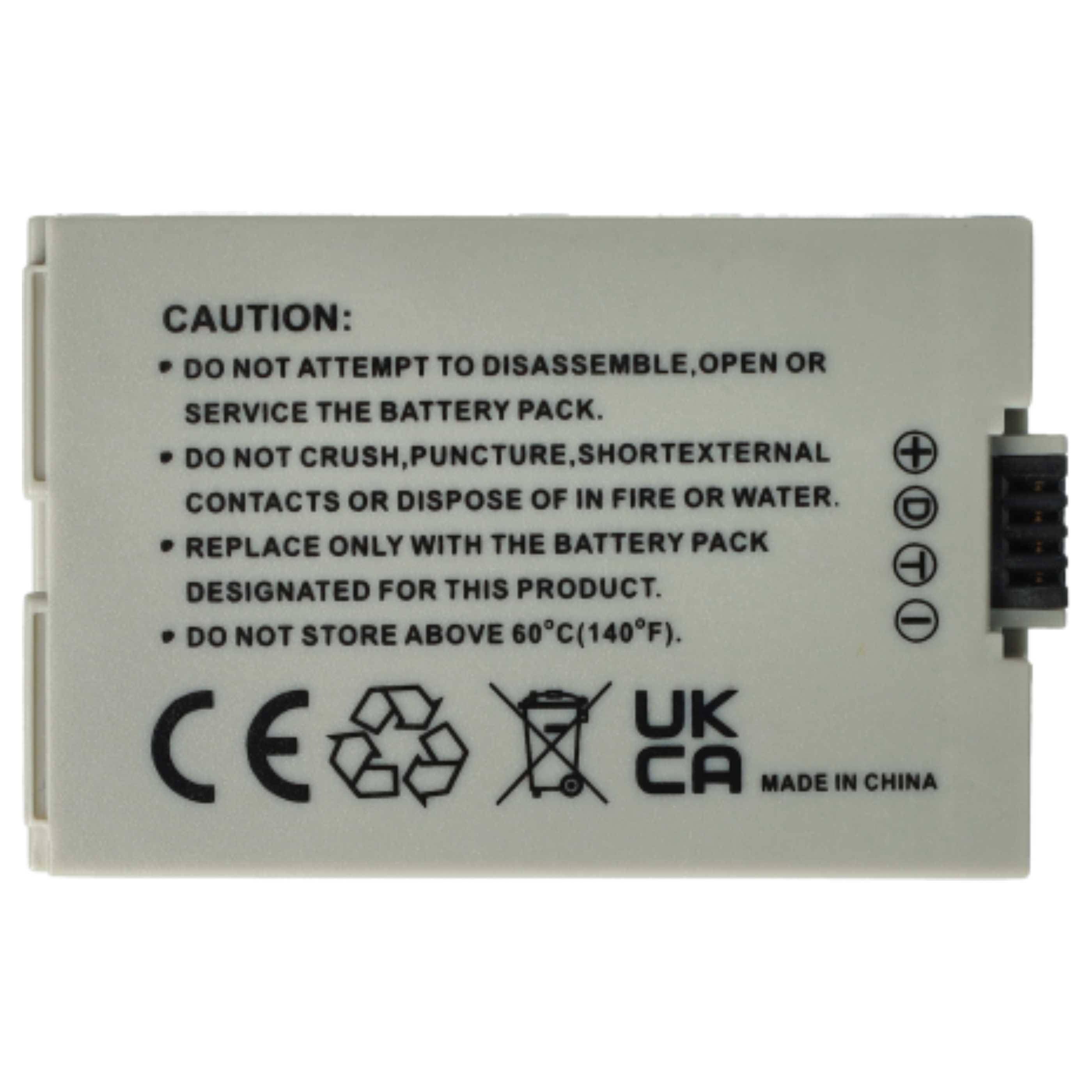 vhbw 3x Akku kompatibel mit Canon Vixia HF R21, HF R200, HF R206, HF R20 Videokamera Camcorder (800 mAh, 3,7 V, Li-Ion) + Infochip