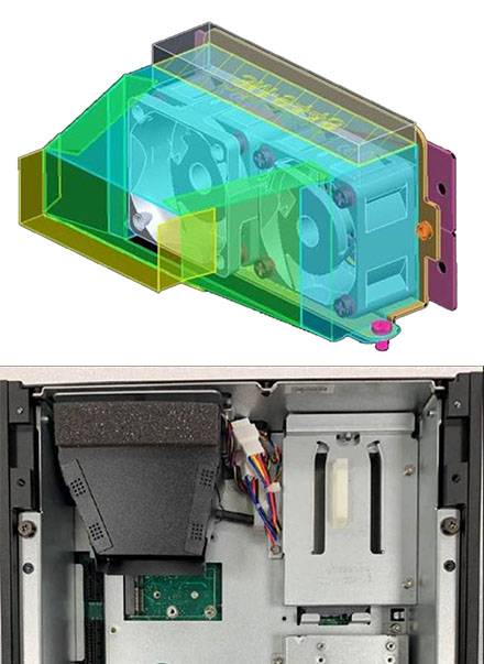 Mitac MX1-10FEP-D Internes Lüfterkit f. Nvidia T4/P4 Erweiterung [MX1D-02INFAN-TP4]