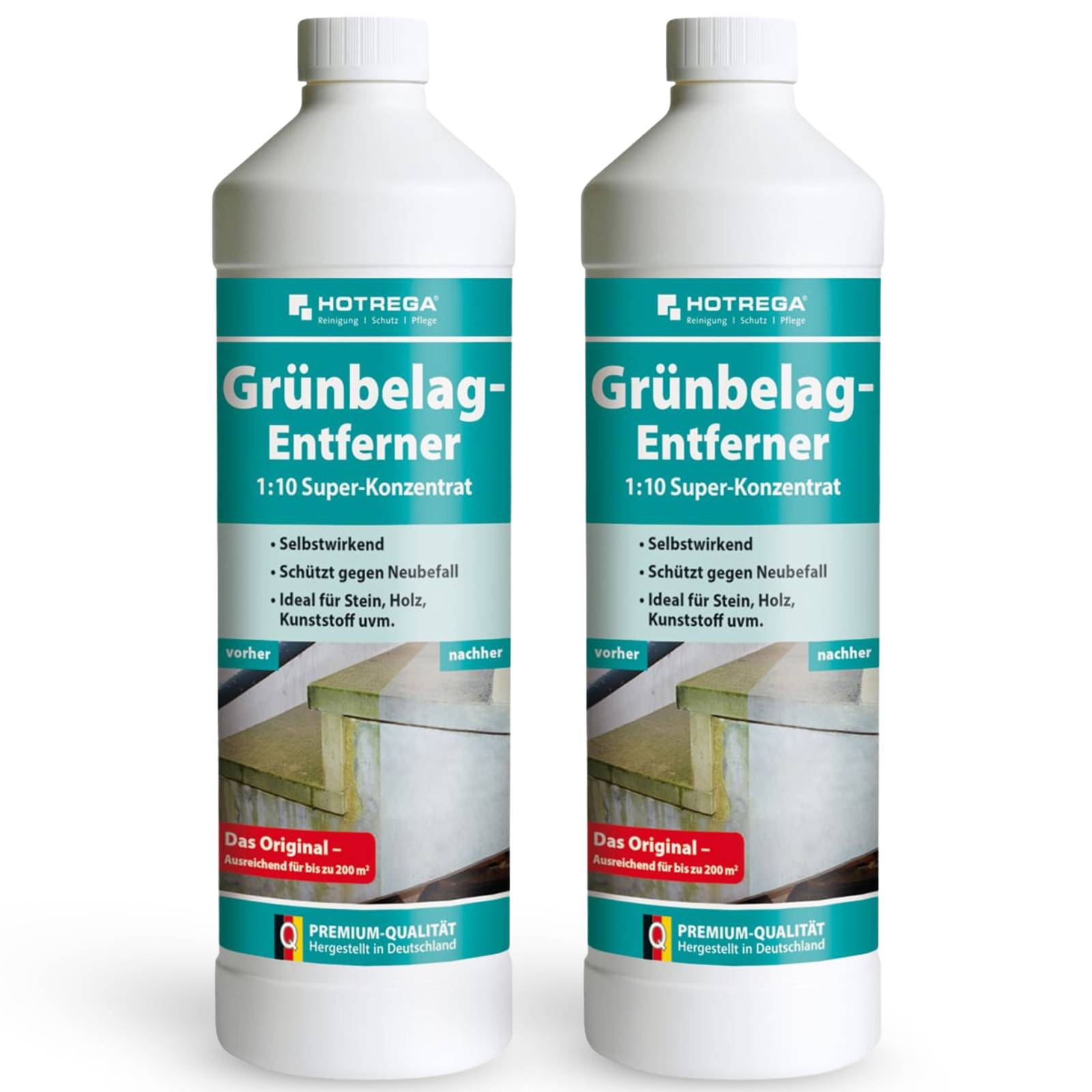 HOTREGA Grünbelagentferner Super Konzentrat 2x 1 Liter
