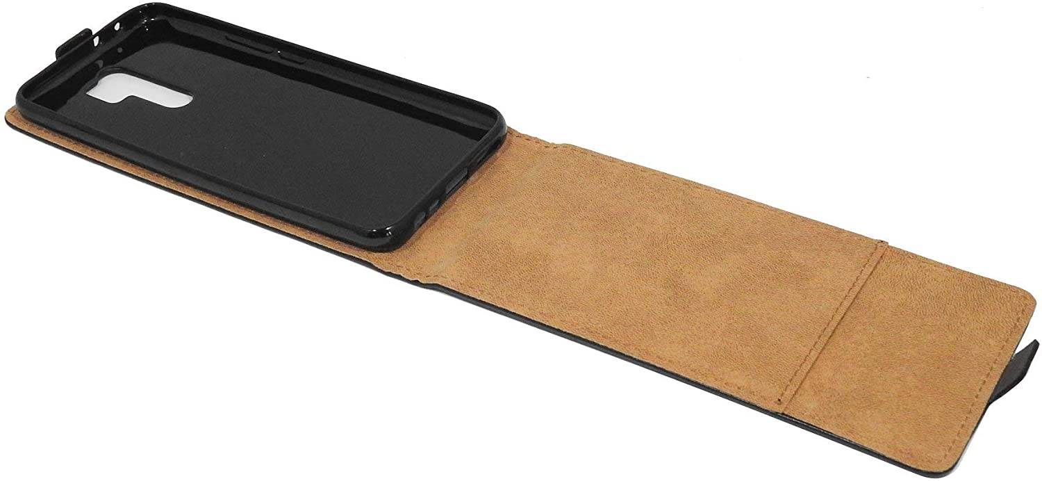 cofi1453® Flip Case kompatibel mit XIAOMI REDMI 9 Handy Tasche vertikal aufklappbar Schutzhülle Klapp Hülle Schwarz