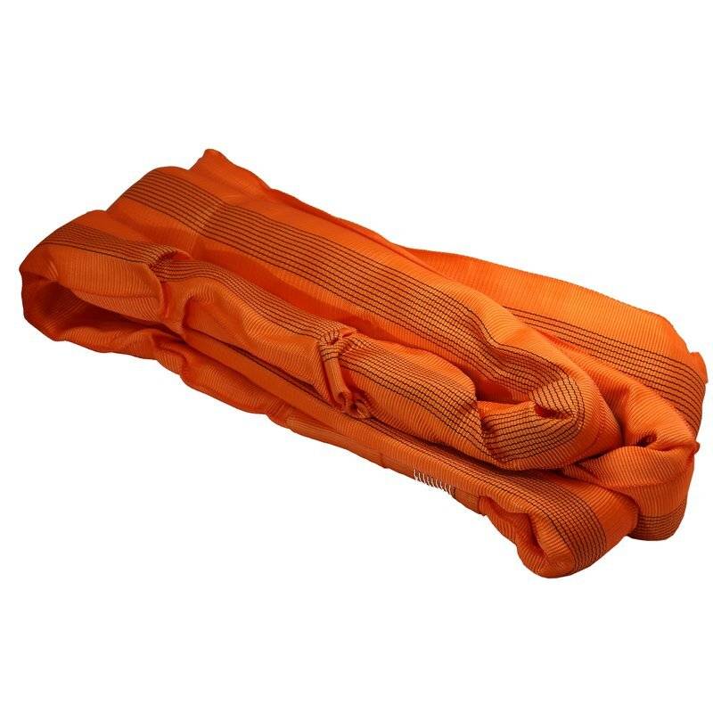 Rundschlinge 15t / 15000kg Tragkraft, 12m Umfang, endlos mit Polyesterkern, Hebegurt Hebeband Orange