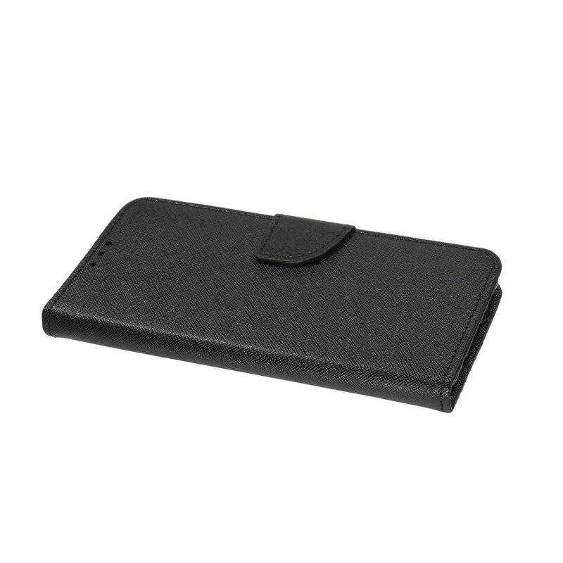 Buch Tasche Fancy für SAMSUNG GALAXY A71 5G A716F Handy Hülle Etui Brieftasche Schutzhülle mit Standfunktion, Kartenfach Schwarz