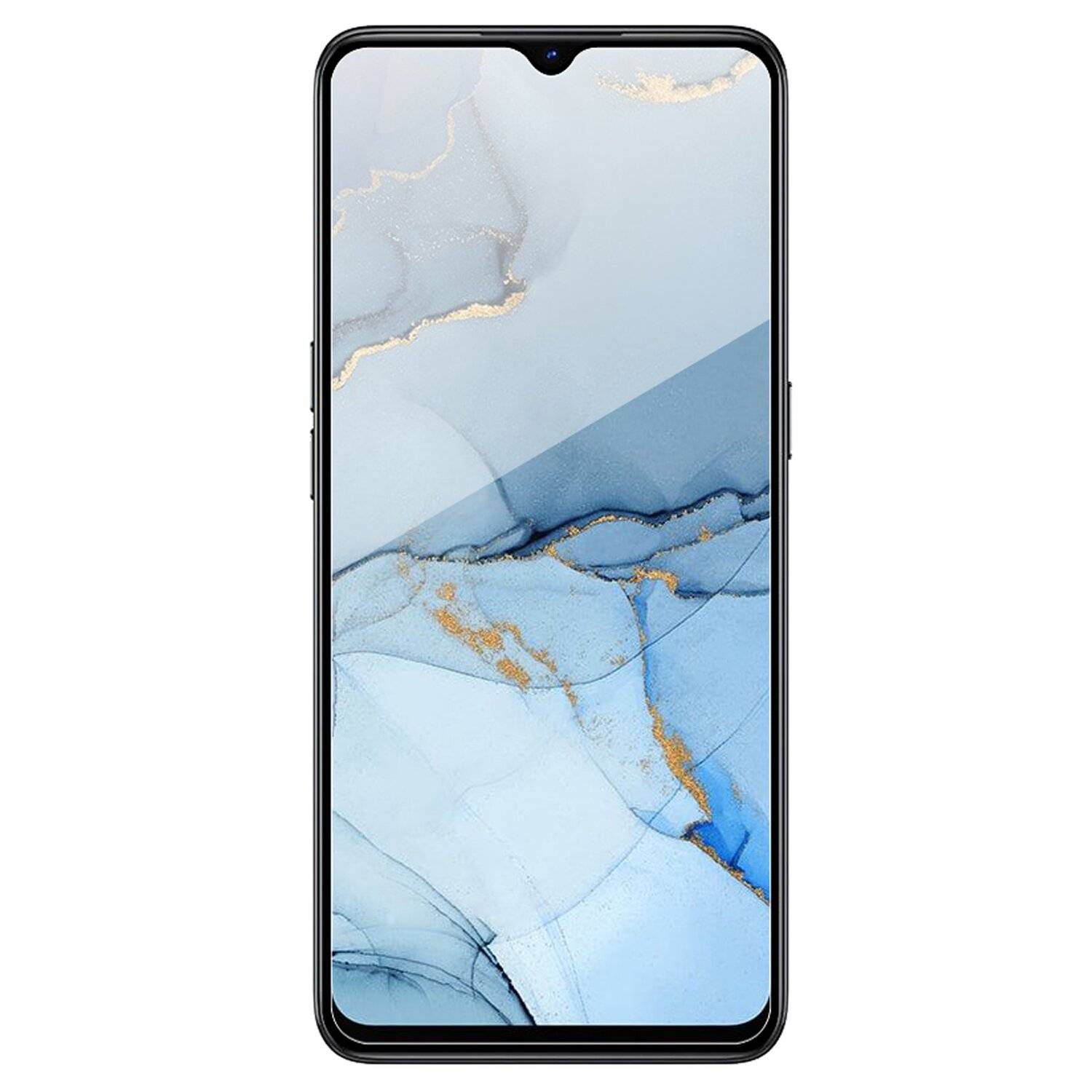 cofi1453® 5D Schutz Glas kompatibel mit Oppo Reno 3 Curved Schutz Folie Vollständig Klebend und Abdeckung