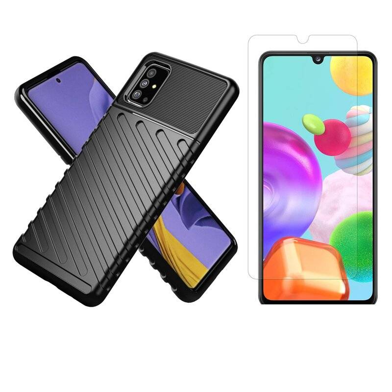 cofi1453® Hybrid Armor Etui SchutzHülle "Thunder" Case Bumper Cover Handyhülle Matt Hülle Robust Rutschfest kompatibel mit iPhone Xs Max