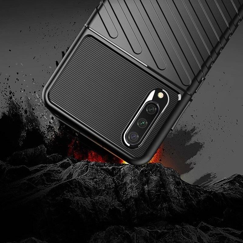 Hybrid Armor Etui SchutzHülle Thunder Case Bumper Cover Handyhülle Matt Hülle Robust Rutschfest für Samsung Galaxy A71 A715F