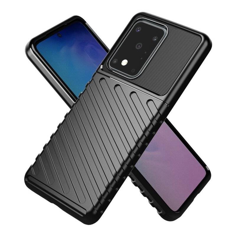 Hybrid Armor Etui SchutzHülle Thunder Case Bumper Cover Handyhülle Matt Hülle Robust Rutschfest für Samsung Galaxy S20 Ultra G988B