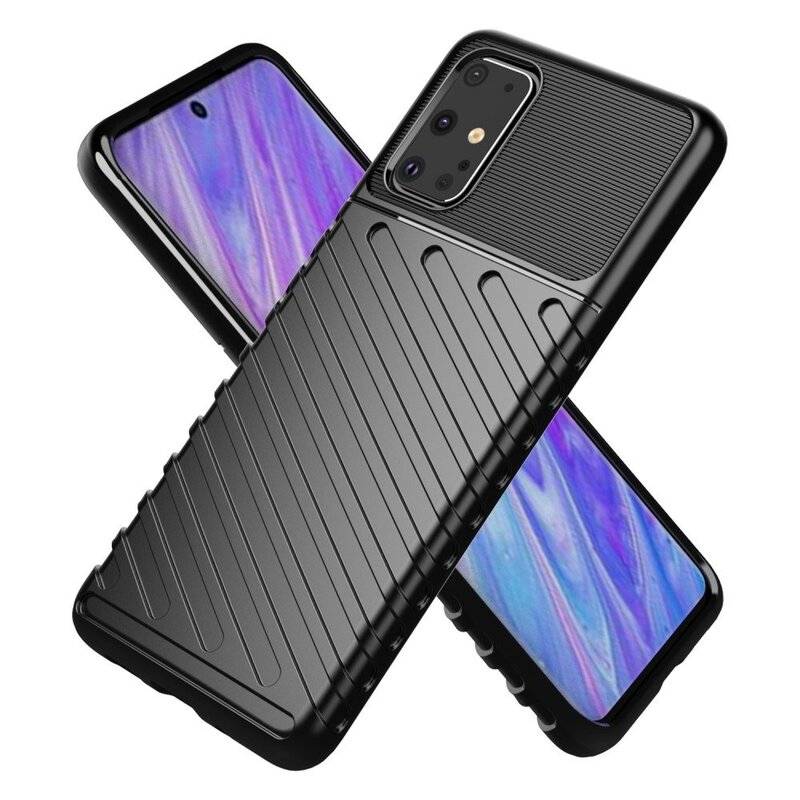 Hybrid Armor Etui SchutzHülle Thunder Case Bumper Cover Handyhülle Matt Hülle Robust Rutschfest für Samsung Galaxy S20 G980F