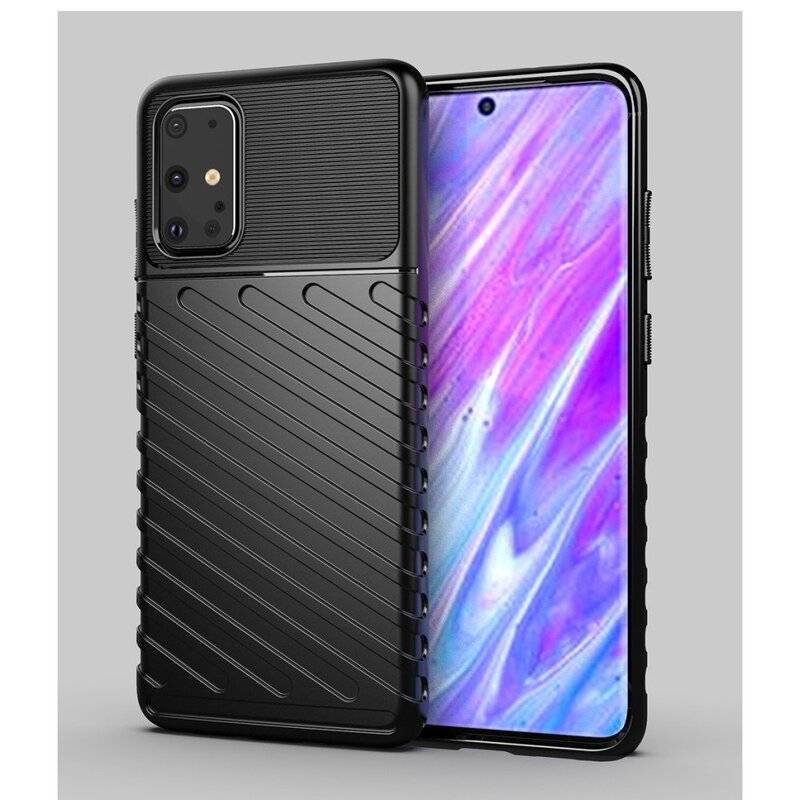Hybrid Armor Etui SchutzHülle Thunder Case Bumper Cover Handyhülle Matt Hülle Robust Rutschfest für Samsung Galaxy S20 G980F