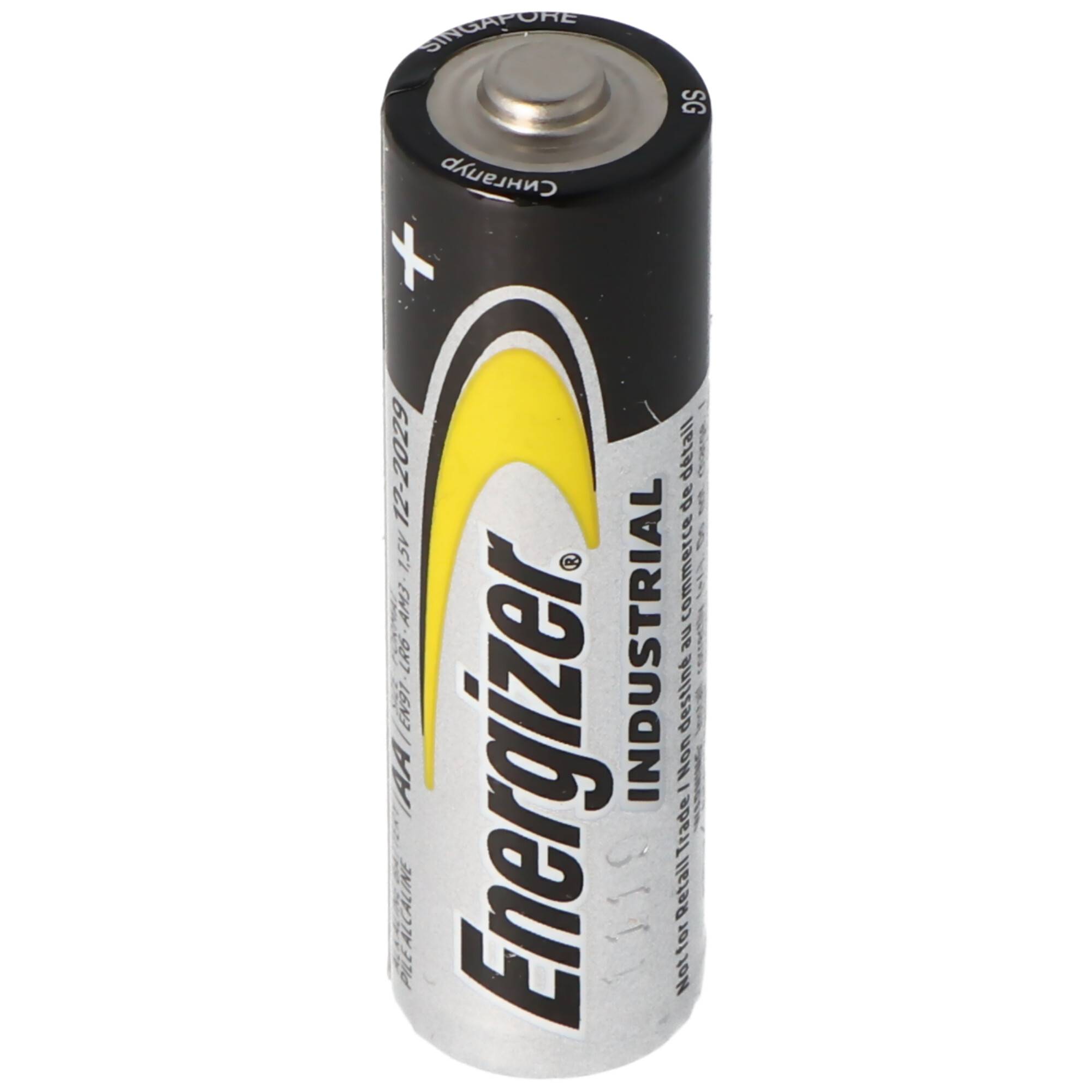 Energizer Industrial Mignon, AA, LR6, MN1500, Alkaline Batterie 1,5V in praktischer 10er Packung