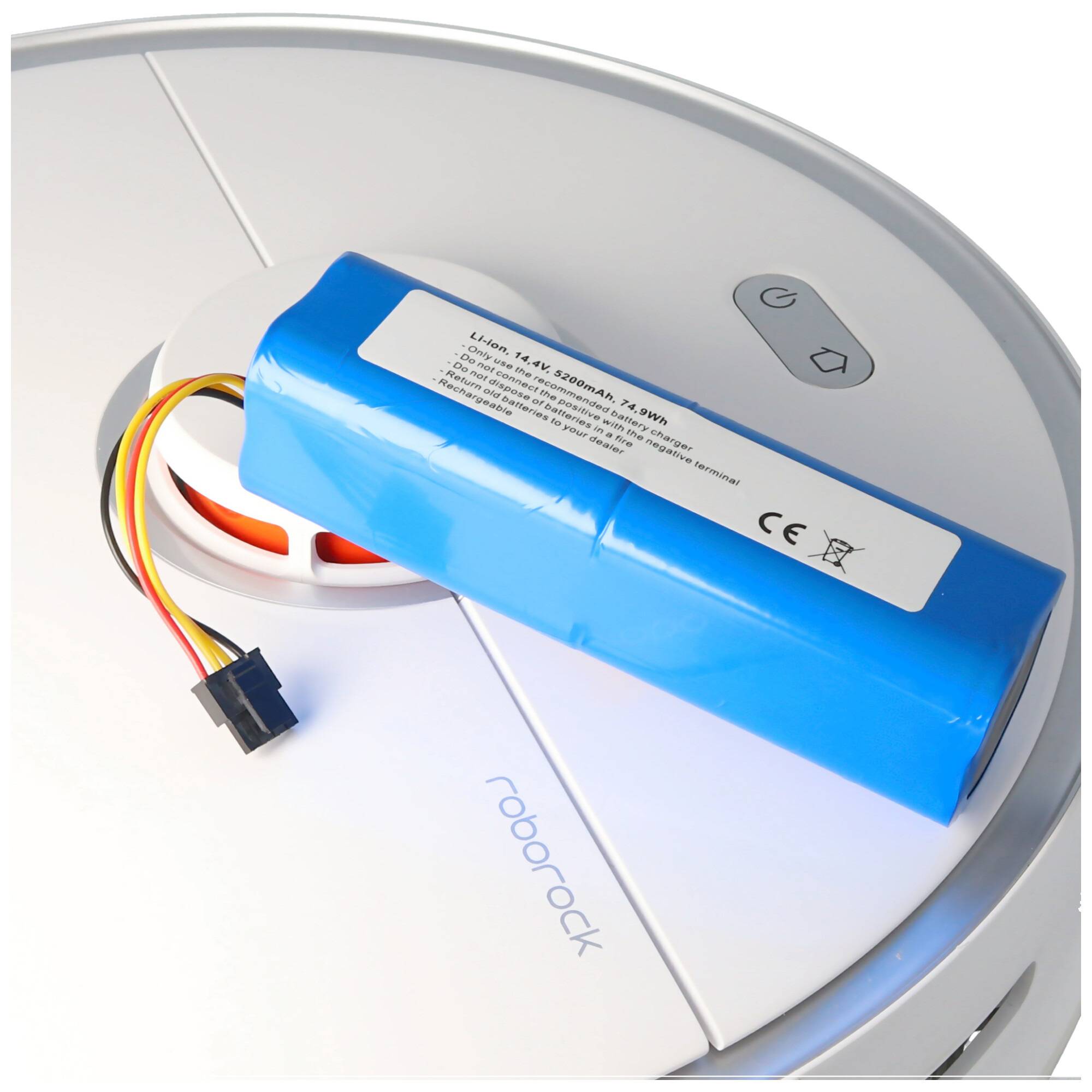 Akku passend für den Roborock S5 max Akku BRR-2P4S-5200S, 14,4 Volt 5200mAh 74,88Wh