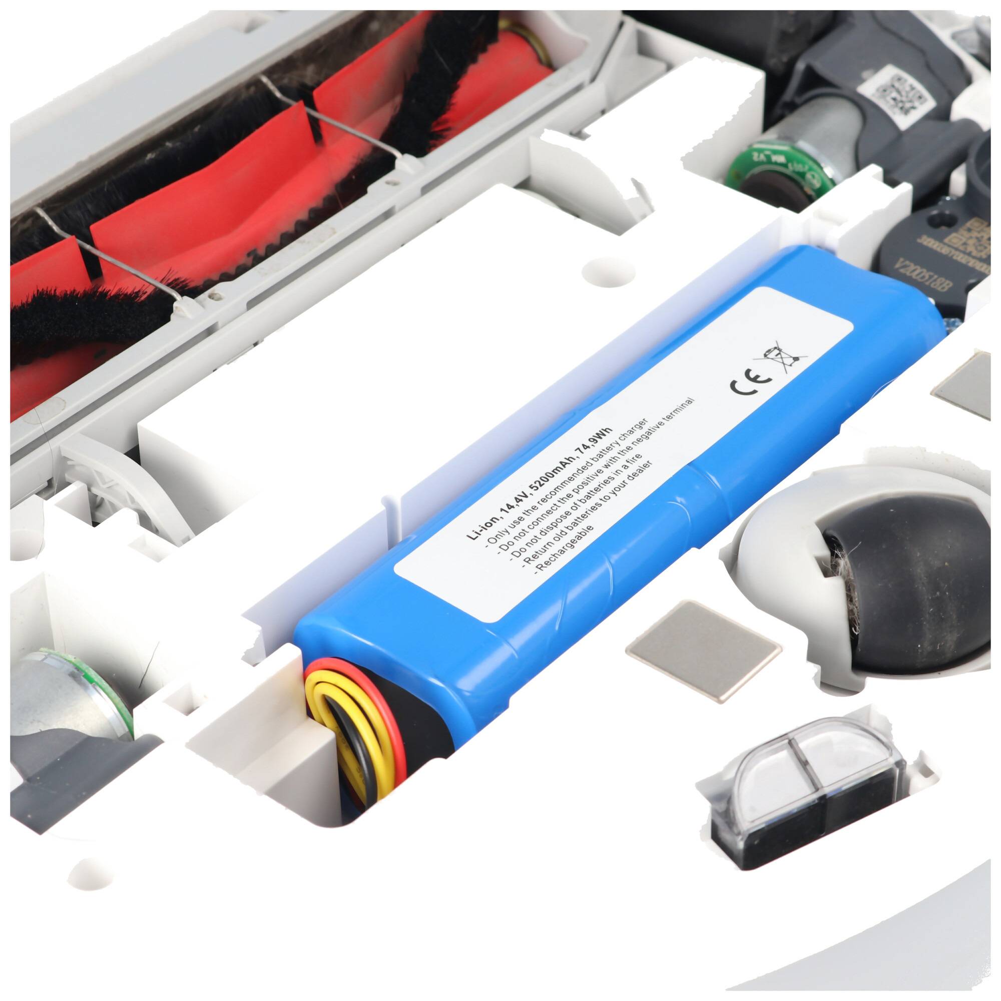 Akku passend für den Roborock S5 max Akku BRR-2P4S-5200S, 14,4 Volt 5200mAh 74,88Wh