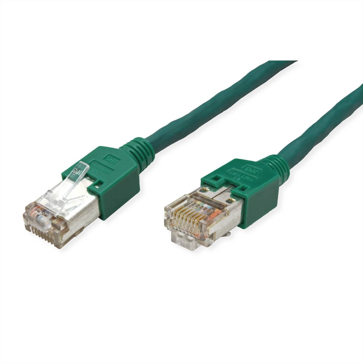 DÄTWYLER Patchkabel Cat.5e (Class D) S/UTP, CU 5502 flex PVC, Hirose TM11, grün, 2 m