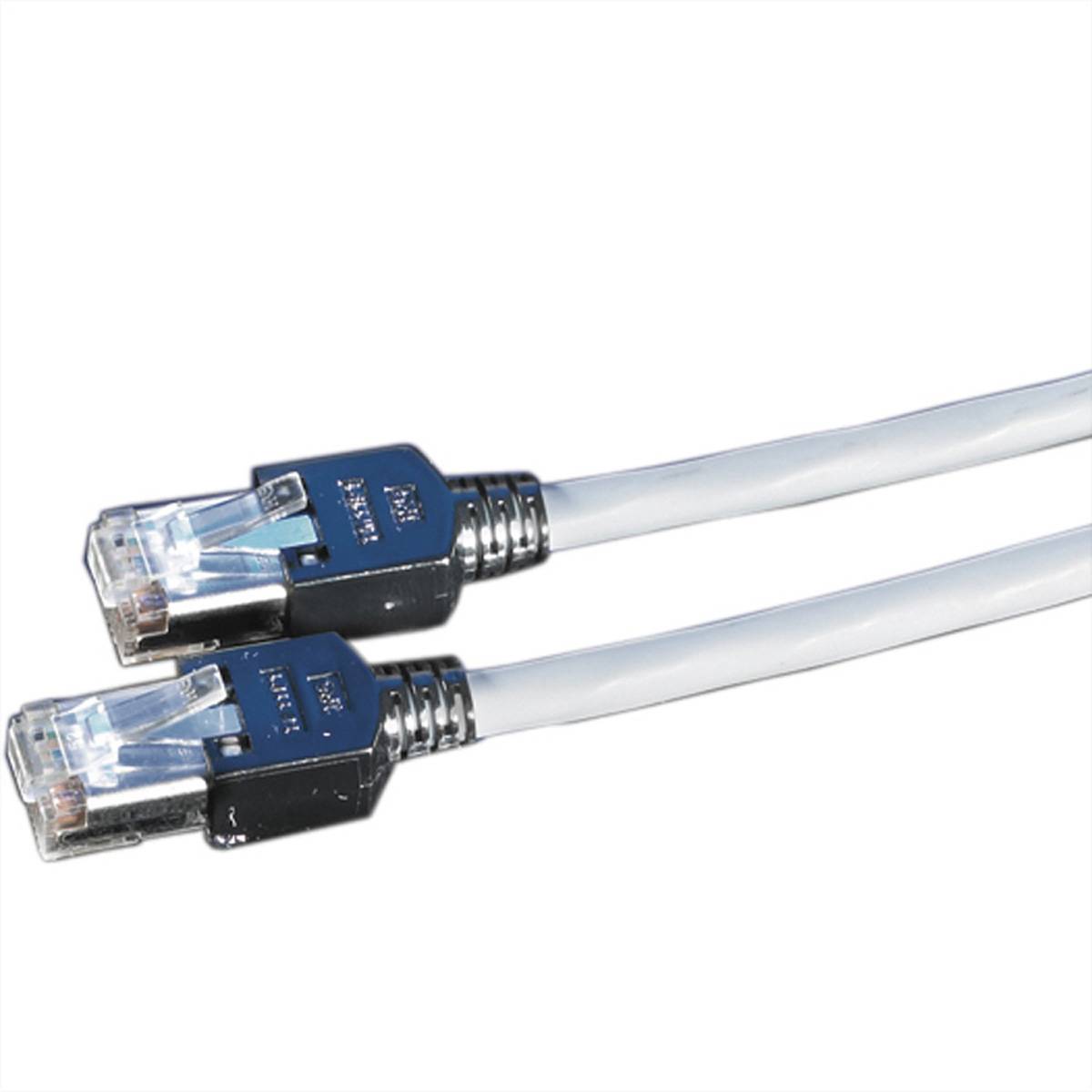 DÄTWYLER Patchkabel Cat.5e (Class D) S/UTP, CU 5502 flex PVC, Hirose TM11, grau, 1 m