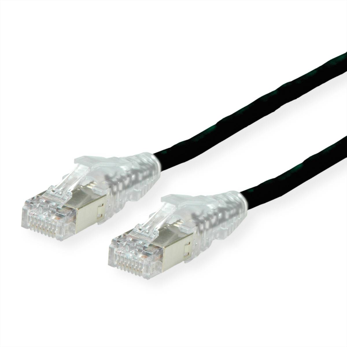 DÄTWYLER Patchkabel Cat.6A (Class EA) S/FTP, CU 7702 flex LSOH, AMP v2, schwarz, 0,5 m