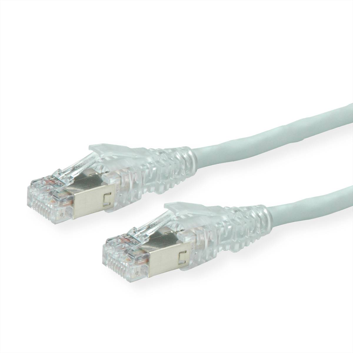 DÄTWYLER Patchkabel Cat.6A (Class EA) S/FTP, CU 7702 flex LSOH, AMP v2, gekreuzt, grau, 7,5 m
