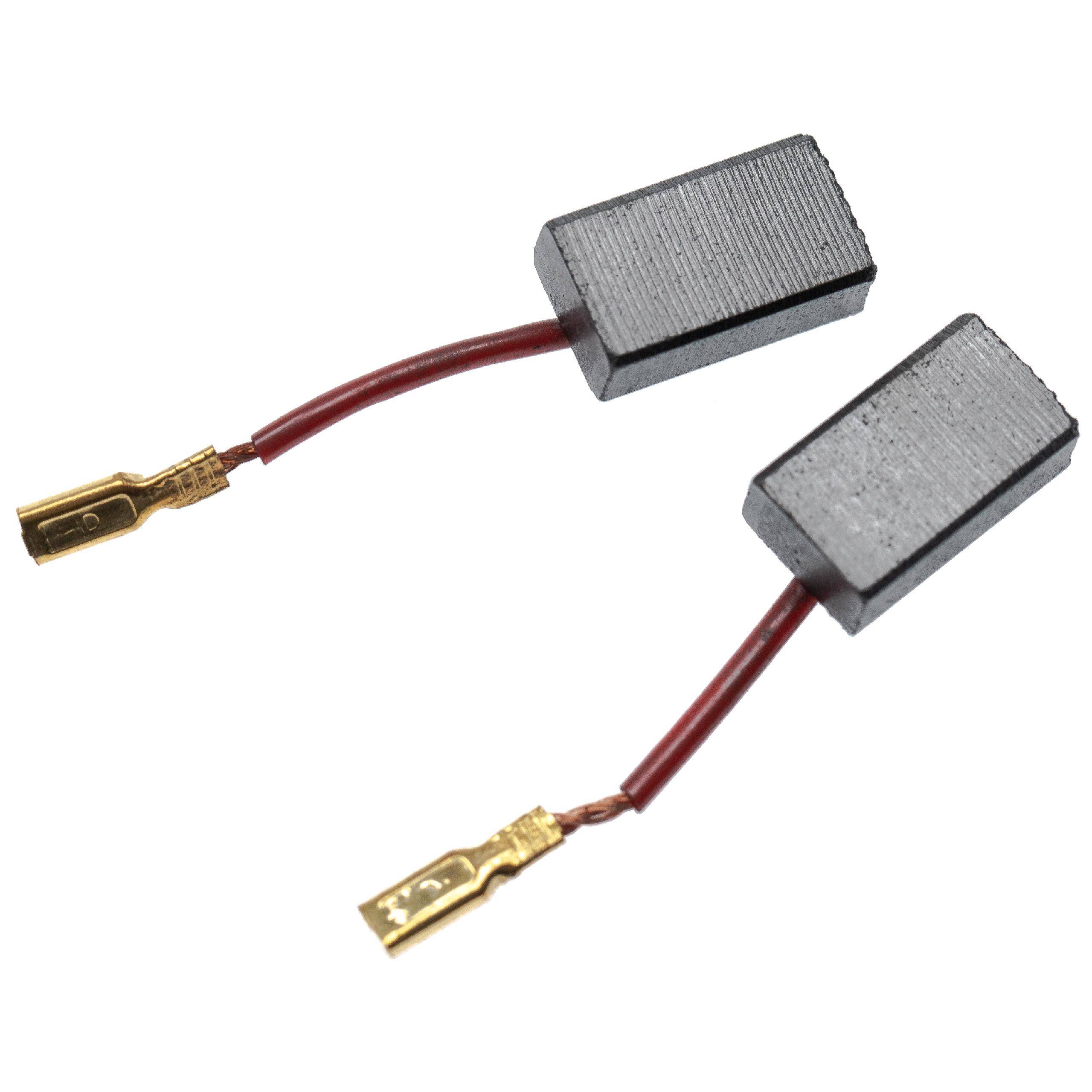vhbw 2x Kohlebürste 6 x 10 x 17 mm kompatibel mit Hilti HG 500-D Elektrowerkzeug
