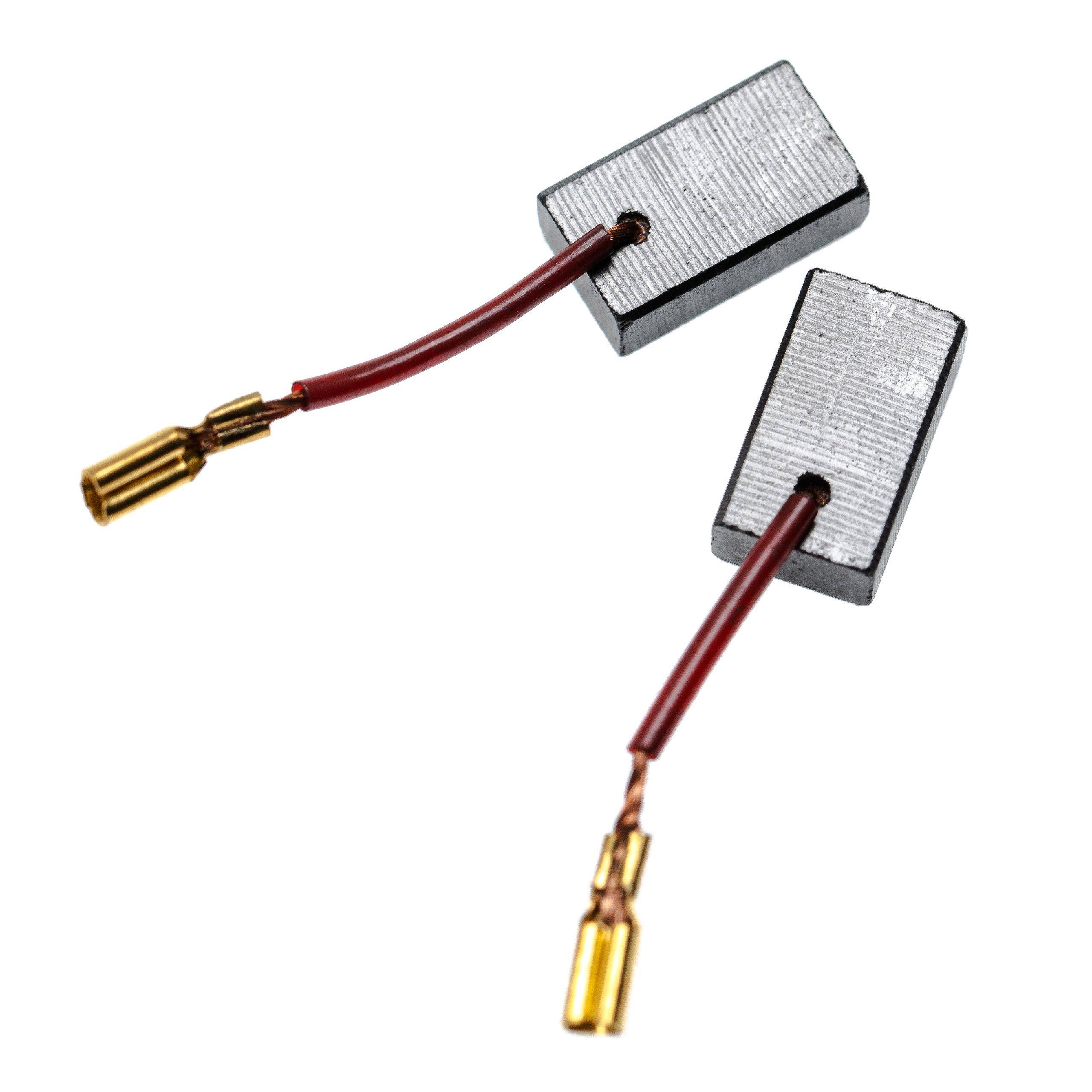 vhbw 2x Kohlebürste 6 x 10 x 17 mm kompatibel mit Hilti HG 500-D Elektrowerkzeug