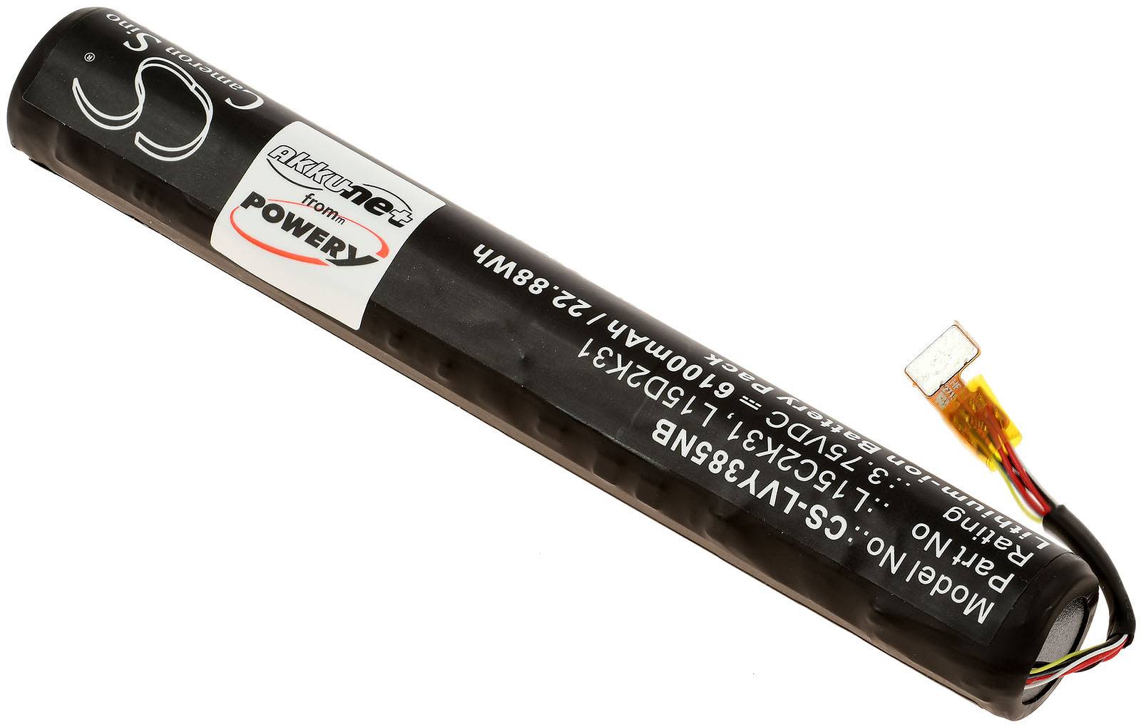 Powery Akku für Tablet Lenovo Yoga Tab 3, 3,75V, Li-Ion