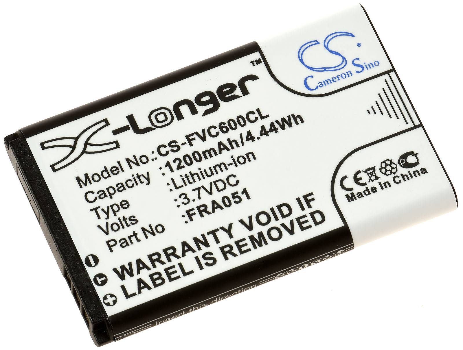 Powery Akku für Schnurlos-Telefon AVM Fritz!Fon C6 DECT / Typ FRA051, 3,7V, Li-Ion