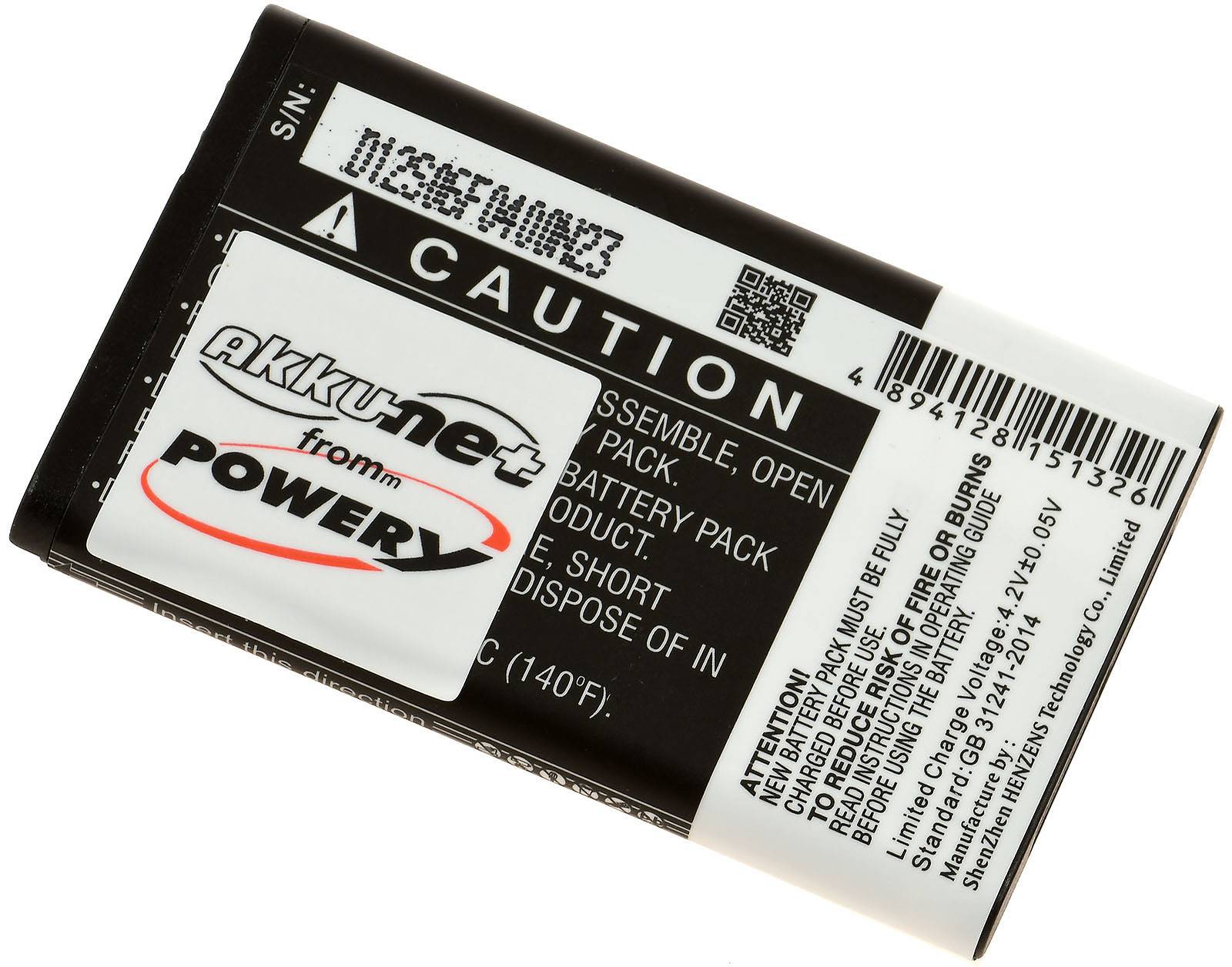 Powery Akku für Schnurlos-Telefon AVM Fritz!Fon C6 DECT / Typ FRA051, 3,7V, Li-Ion