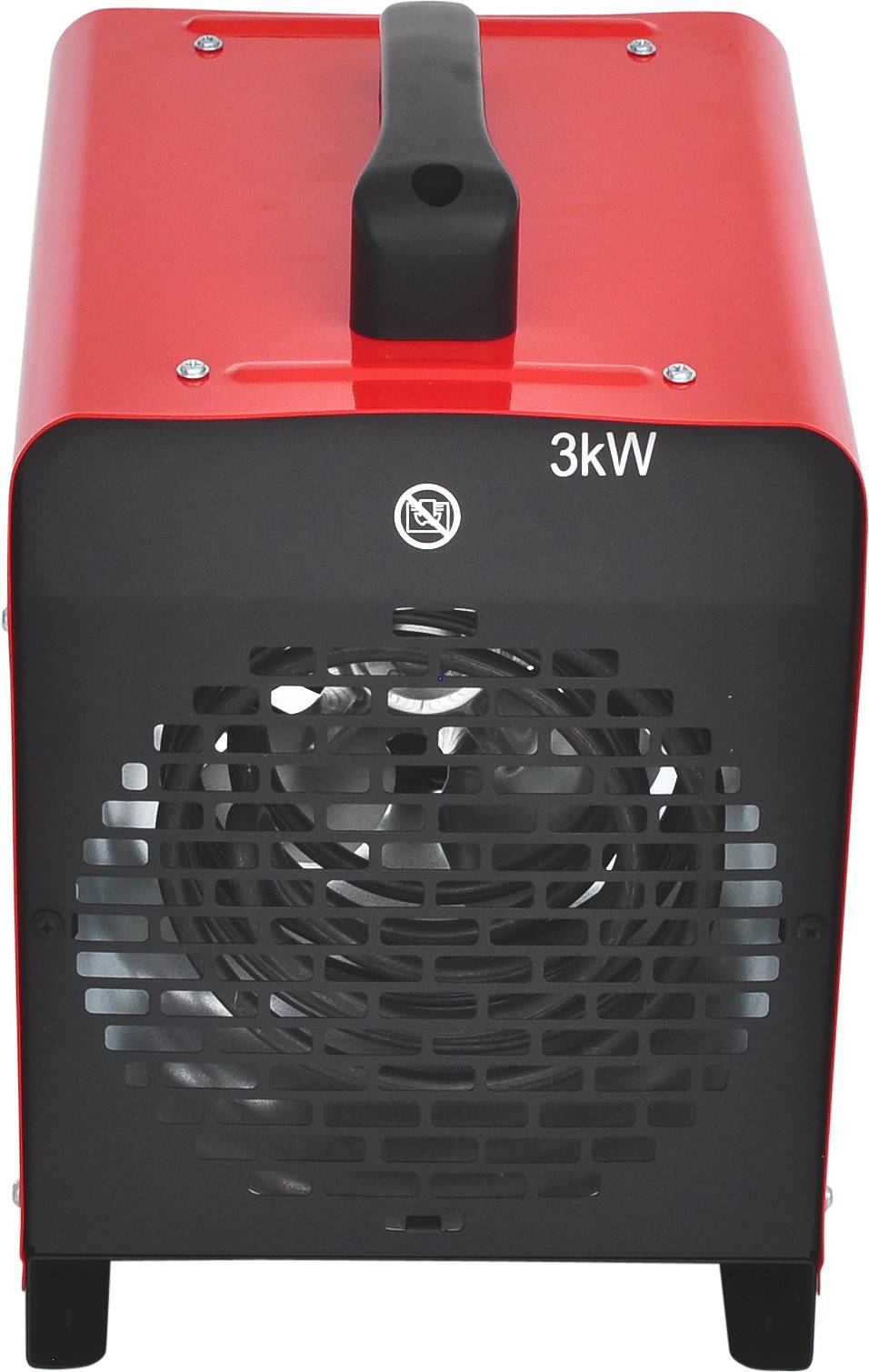 WDH Heizgebläse WDH-BGP03 (3kW) - Heizgerät, Heizlüfter, Elektroheizer - 25m² - H 33 x B 21,5 x T 29 cm