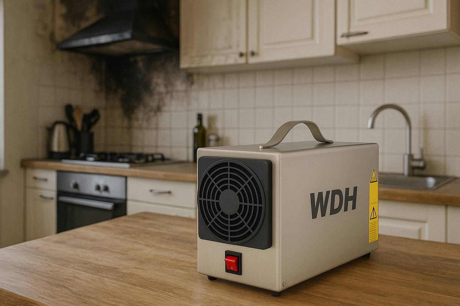 WDH Ozongenerator WDH-AP001 - bis 40m² - mit 1.000 mg/h (1g/h) Ozonleistung - Gegen Gerüche & Keime