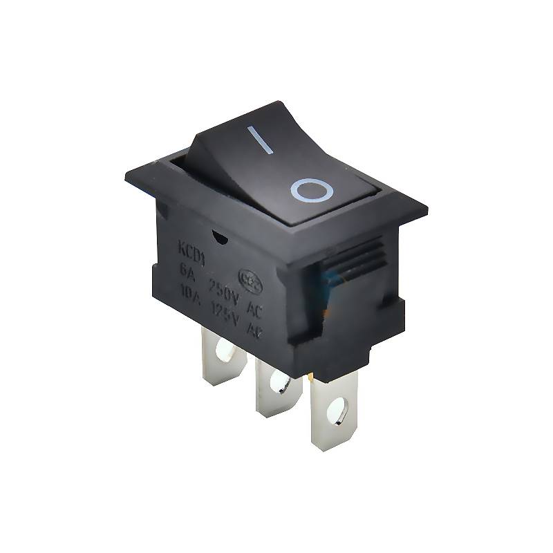 Pololu Rocker Switch: 3-Pin, SPDT (Single-Pole, Double-Throw), 10A @125VAC 1406