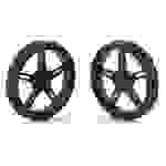 Pololu Plastic Wheel 60x8mm Pair Black for Micro Metal Gearmotors