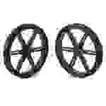 Pololu Wheel 80x10mm Pair Black for Micro Metal Gearmotors