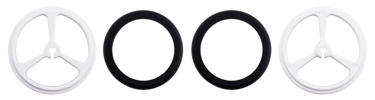 Pololu Wheel 40x7mm Pair White for Micro Metal Gearmotors