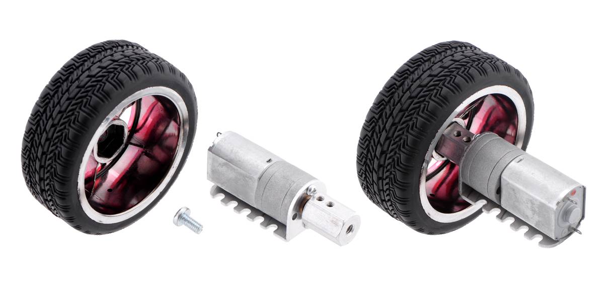 Pololu 12mm Hex Wheel Adapter for 4mm Shaft (2-Pack) with 4x M3 Screws + 1x Allen Wrench 2684