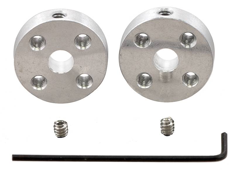 Pololu Universal Aluminum Mounting Hub for 5mm Shaft, M3 Holes (2-Pack)