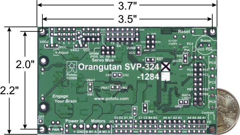 Pololu Orangutan SVP-324 Robot Controller (assembled) 1325