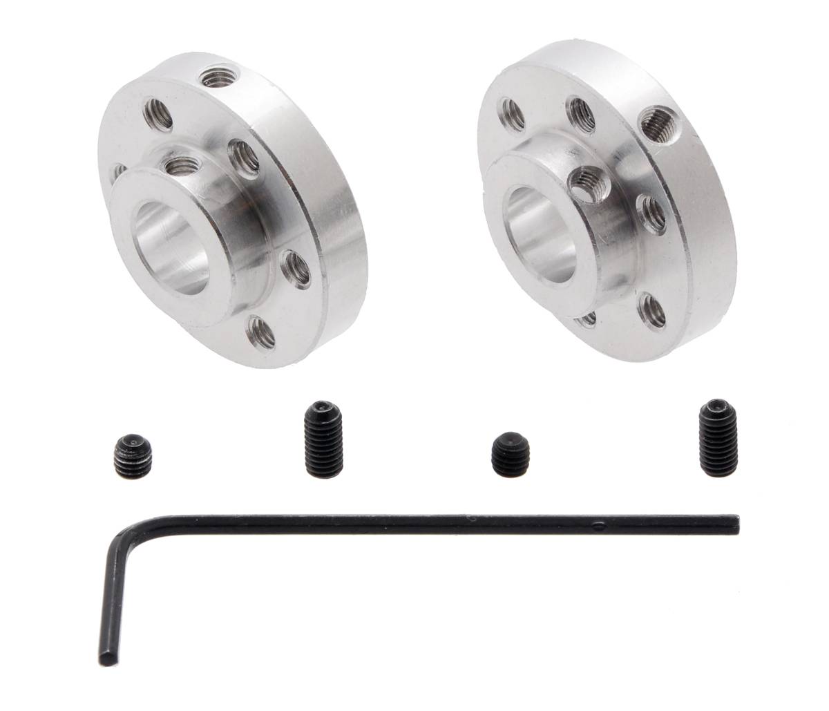 Pololu Universal Aluminum Mounting Hub for 8mm Shaft, M3 Holes (2-Pack)