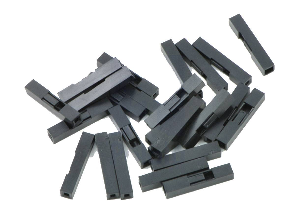 25-Pack 2.54mm Crimp Connector Housing 1x1-Pin for Pre-Crimed Terminals