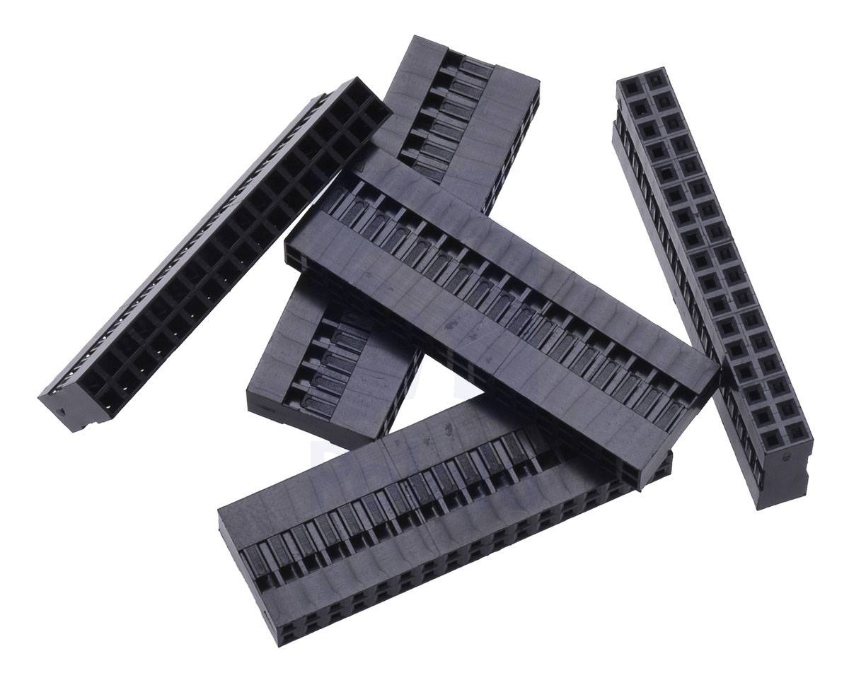 0.1" (2.54mm) Crimp Connector Housing: 2x17-Pin 5-Pack