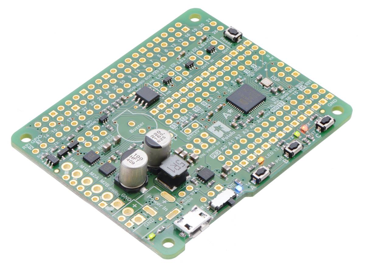 Pololu A-Star 32U4 Robot Controller SV with Raspberry Pi Bridge (SMT Components