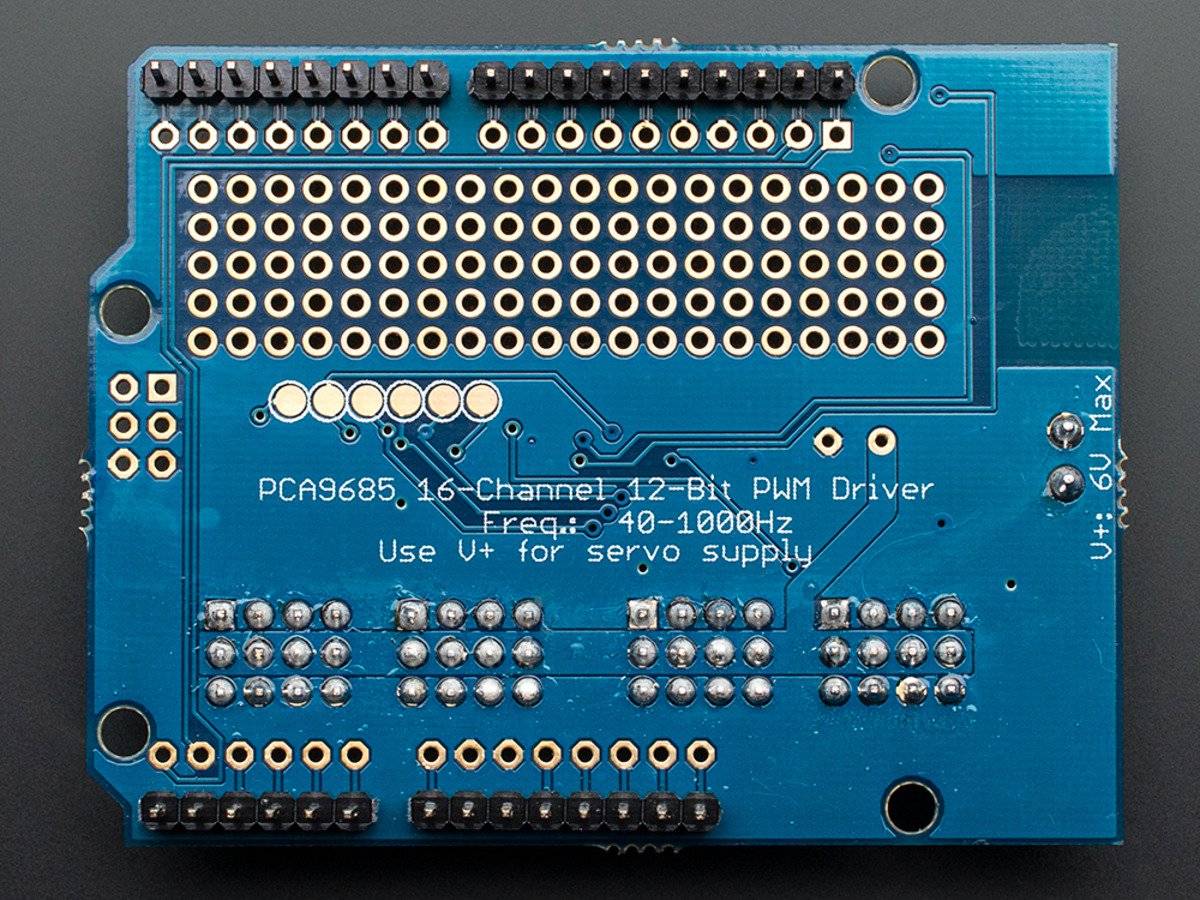 Adafruit 16-Channel 12-bit PWM Servo Shield - I2C interface
