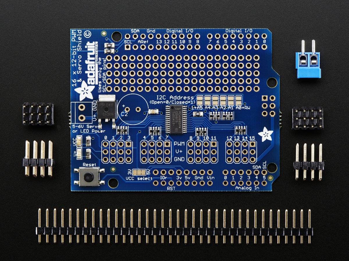 Adafruit 16-Channel 12-bit PWM Servo Shield - I2C interface