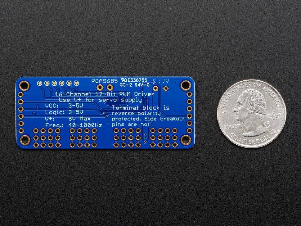 Adafruit 16-Kanal 12-bit PWM/Servo Treiber, PCA9685, I2C interface