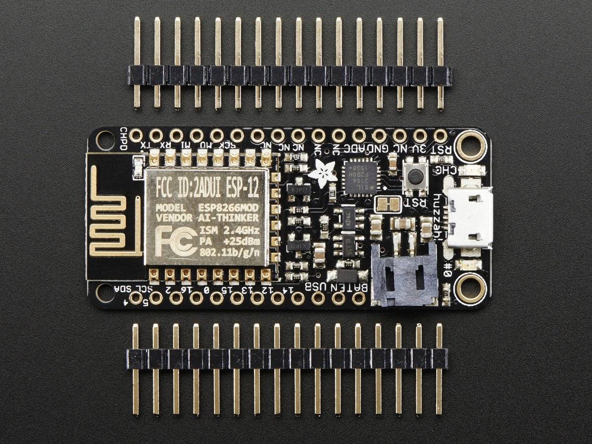 Adafruit Wirless Feather HUZZAH with ESP8266 WiFi Soldering Required