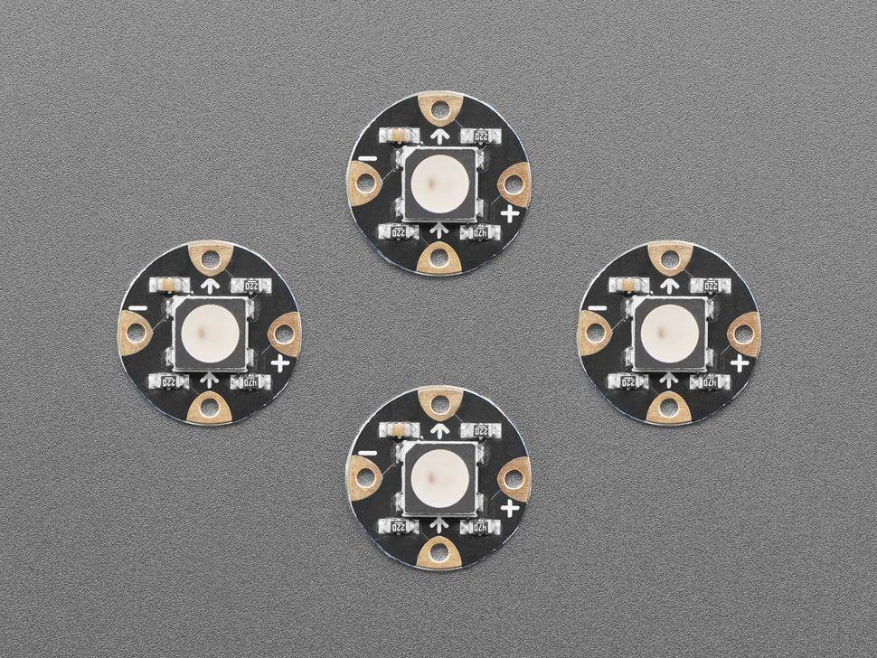 Adafruit Flora RGB Smart NeoPixel Version 3 - 4 LEDs