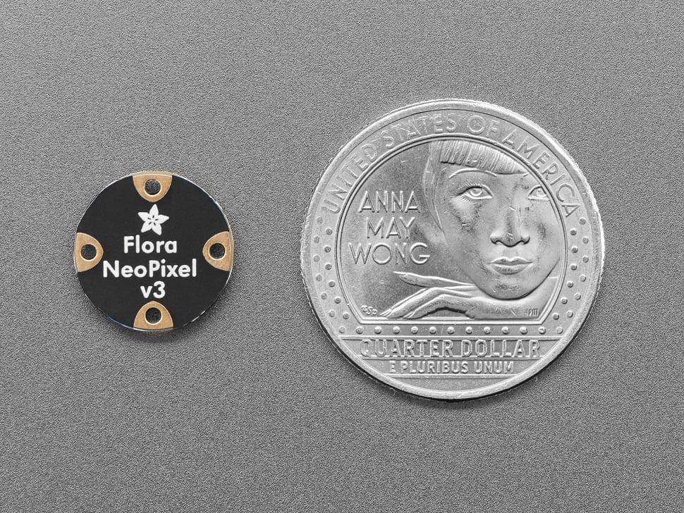 Adafruit Flora RGB Smart NeoPixel Version 3 - 4 LEDs