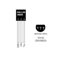 DS18B20 Temperatur Sensor, 9-Bit bis 12-Bit-Celsius-Temperaturmessungen DS18B20 Temperatur Sensor, 9-Bit bis 12-Bit-Celsius-Temperaturmessungen