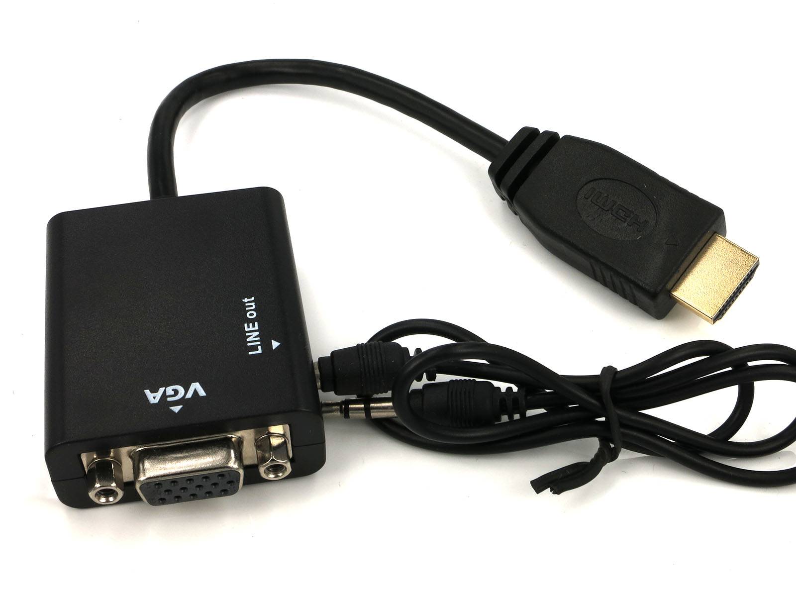 1080P HDMI Male to VGA Female Cable Cord Converter Adapter 0,2m